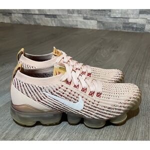 Nike Womens Air VaporMax Flyknit 3 AJ6910-602 Pink Running Shoes Sneakers Sz 6